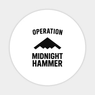 4th of July Stealth Bomber  – Operation Midnight Hammer Patriotic American Flag Design Magnet